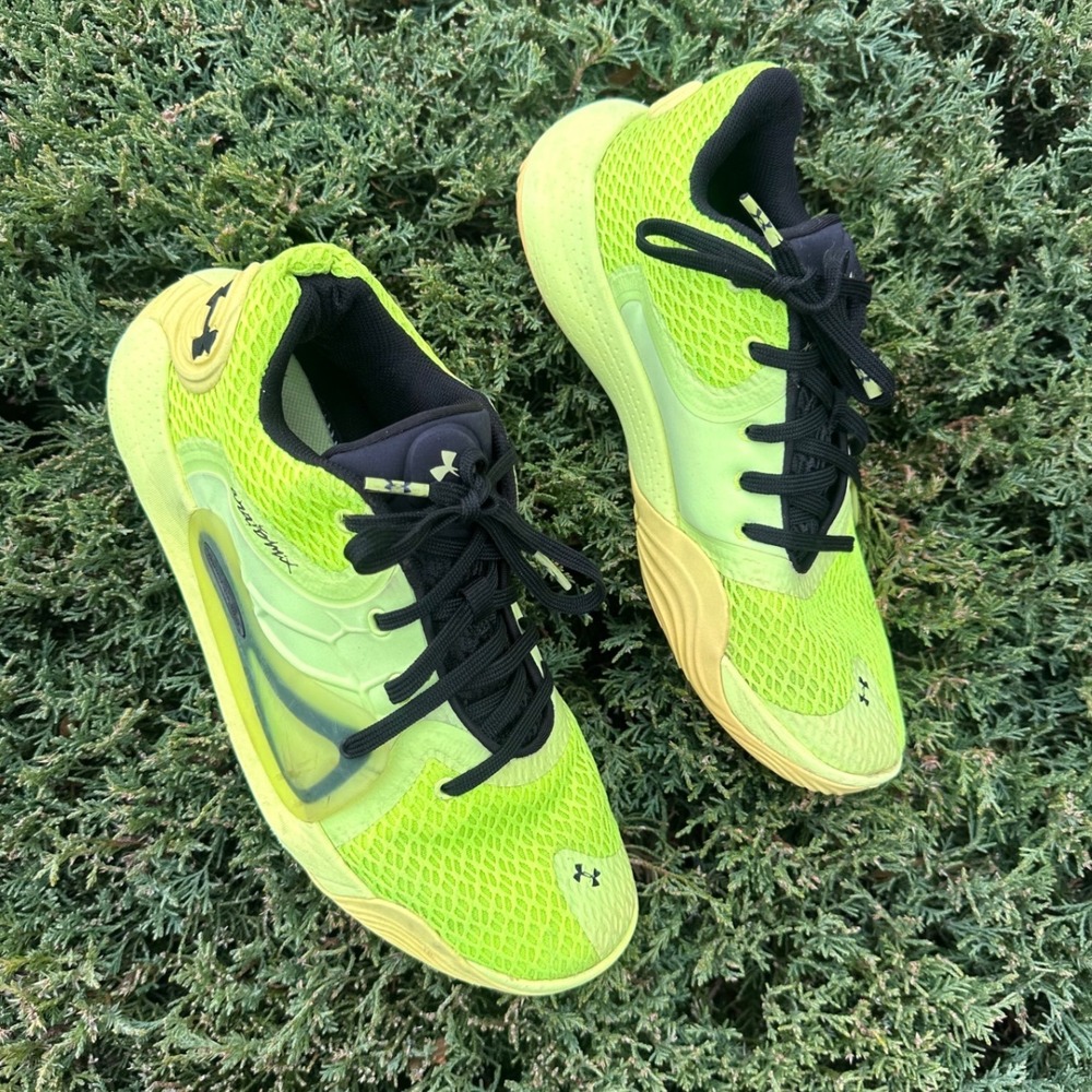 Under Armour Anatomix Spawn 2 Athletic Shoes Unisex Size M7.5 W9 "Neon Yellow" - Picture 3 of 13
